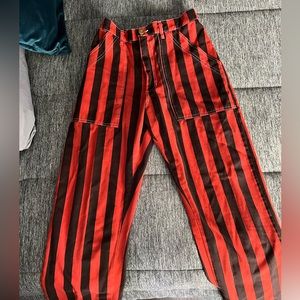 Big Bud Press Red Striped Work Pants